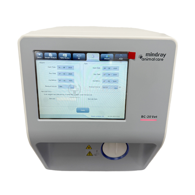 Mindray BC-20vet Auto Hematology Analyzer for Veterinary - 3-Part Differential & Animal Blood Testing