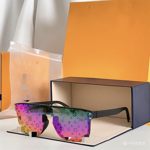 Lunettes de sport unisexes tendance européennes et américaines, surdimensionnées, enveloppantes, UV400 EN166, pour activités de plein air, Luxia, réfléchissantes, mode - Product Image 2