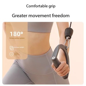 Nuovo Modello Multifunzione in Legno <span class=keywords><strong>e</strong></span> Acciaio Inox, Stazione a Parete con Funzione <span class=keywords><strong>Lat</strong></span> Pull <span class=keywords><strong>e</strong></span> Low Row, Doppia Puleggia Regolabile - Product Image 5