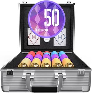 Estuche para Fichas de Póker - Capacidad para 600 Piezas, Caja de Exhibición Plateada Mate de Aleación de Aluminio - Product Image 4