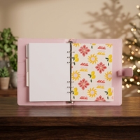 Carnet à spirale A5 avec couverture en papier motif dessin animé, série fleurs du Guangdong, vente en gros directe d'usine, fournitures scolaires pour étudiants, cadeaux