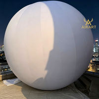 Ballon géant gonflable blanc en forme de globe pour la décoration de café et de mariage