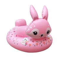 Bouée gonflable en PVC en forme de requin pour enfants, siège flottant à chevaucher pour tout-petits, idéale pour la plage en été