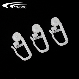 Wholesale High Quality <b>Plastic</b> Ripple Fold Curtain Track Hooks Sliding Curtain Accessories Track Runners - Product Image 1