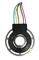 Encodeur absolu radial, diamètre extérieur 74 mm, ouverture de l'arbre du rotor 24 mm, résolveur à reluctance 12/14 bits, IP69 pour servomoteur