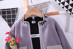 Conjunto de ropa informal para sudar para bebés, suéteres de ganchillo para hombres, trajes, <span class=keywords><strong>pantalones</strong></span> para niños, conjuntos de China - Product Image 3