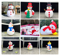 Ballon gonflable de Noël Oxford en forme de bonhomme de neige, ballon mat gonflable en PVC, fournitures de décoration de Noël