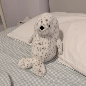 Peluche de Foca Blanca, Juguete de Peluche Suave Relleno de Algodón PP, Regalo Antiestrés para Niños - Product Image 3