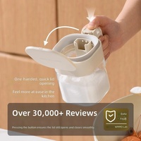 Bocaux à épices de cuisine, bouteilles d'assaisonnement domestiques, boîte de rangement hermétique anti-humidité pour épices, salière, cumin, en verre, design moderne