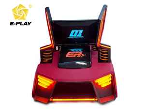 EasyPlay Factory 3-Bildschirm-Rennwagensimulator 9D VR Virtual Reality für Home Airport Mall Münz betriebener Outdoor-PC Fiberglas - Product Image 4