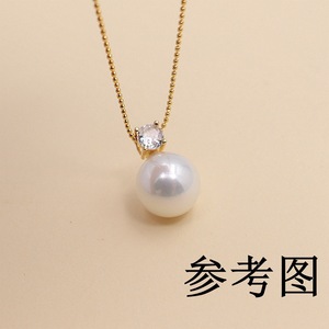 S925 Sterling Silver Bạc Duy Nhất Công Chúa Mặt Dây Chuyền Chủ, Ngọc Trai Rỗng, DIY Thủ Công Nửa Lỗ Dính Bead - Product Image 4