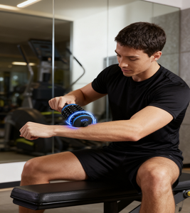 Schnur lose Tiefen gewebe <span class=keywords><strong>massage</strong></span> rolle 5-Gang wiederauf lad bares Schlag <span class=keywords><strong>massage</strong></span> gerät mit 72 <span class=keywords><strong>Massage</strong></span> punkten Hände Muskel Faszie Entspannen - Product Image 6