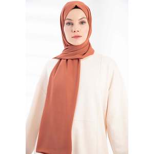 Elegante Chal de Crepé Color Nude para Mujer, Estilo Suéter Minimalista y Transpirable para Todas las Temporadas, Manga Larga - Product Image 3