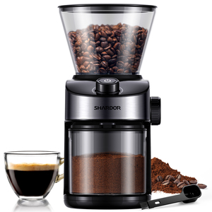 Máquina de molinillo de café expreso portátil de 220V para uso doméstico, cafetera eléctrica ajustable, teñida a mano con carcasa de plástico - Product Image 2