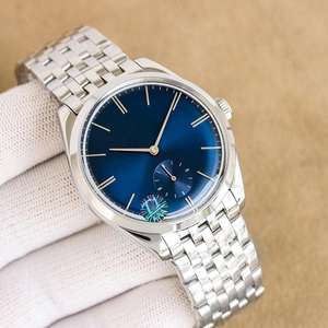 Reloj Mecánico de Lujo para Hombre, 40-44 mm, Esfera Analógica, Diseño Hueco, Movimiento ETA, Caja de Acero Inoxidable con Cristal Mineral, Correa de Cuero - Product Image 2