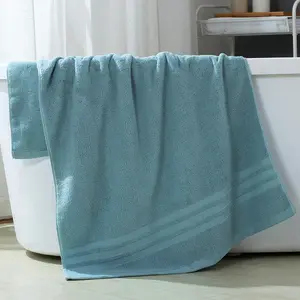 जिम कपास तौलिया शोषक थोक स्नान शरीर में लपेट होटल कस्टम प्रिंट नरम 100% कपास स्नान के लिए कपड़ा
