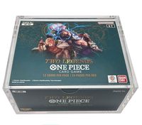 Boîte de présentation de luxe anti-UV en acrylique monobloc pour cartes de jeu et d'anime