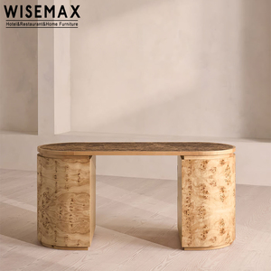 WISEMAX mobili in legno massello mobili in legno massello toletta con cassetto casa camera da letto capo ufficio scrivania con scrivania laterale - Product Image 4