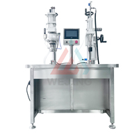 Máquina de Llenado de Aerosoles Semiautomática con Control PLC para Pequeñas Empresas, Alta Precisión, para Cosméticos y Productos Químicos