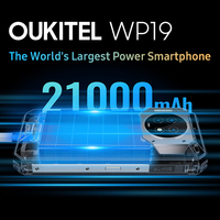 Oukitel WP19 8+256 Go 21000 mAh 6.8 HD Téléphone Durci 20 MP Vision Nocturne Helio G95 Téléphone Portable Caméra Principale 64 MP Android 12 Smartphone 5G