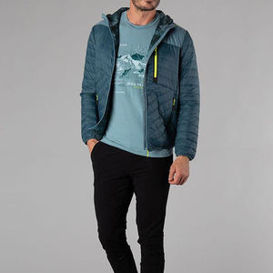 Plumas de <span class=keywords><strong>ganso</strong></span> acolchadas para <span class=keywords><strong>hombre</strong></span>, repelente al agua, plumas de <span class=keywords><strong>ganso</strong></span>, chaquetas con relleno de capucha fija de nailon, venta directa de fábrica - Product Image 3