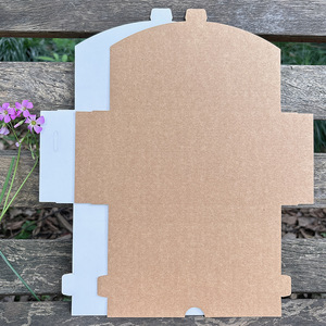 Boîte pliante en carton ondulé, boîte en carton brun et blanc, boîte en papier kraft trois couches pour l'emballage de téléphones, de sous-vêtements et de chaussettes - Product Image 4