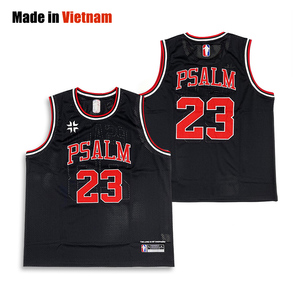 Maillot de basket-ball personnalisé noir de haute qualité sublimation uniforme de basket-ball brodé - Product Image 1