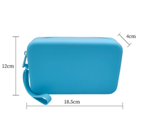 Sac de rangement cosmétique de voyage grand volume pour extérieur, trousse de maquillage personnalisée, design moderne, étui pliable en silicone sans BPA