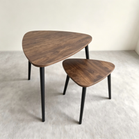 Ensemble de tables basses triangulaires imbriquées, table à thé moderne et simple, mobilier de maison multifonctionnel et écologique pour salon intérieur