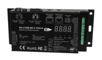 Décodeur DMX512 5 canaux Ultra-Pro avec RDM, 12-48VDC, résolution 8/16 bits, courbe gamma 0.1-9.9