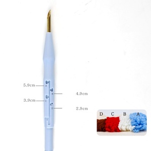 <span class=keywords><strong>Kit</strong></span> de broderie au point piqué, tous les matériaux inclus, ensemble de couture carré tendance 25x25cm à prix avantageux - Product Image 6
