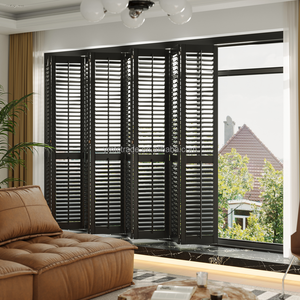 Contraventanas de PVC Blanco de Alta Calidad, Persianas Deslizantes, Postigos Plegables de Madera Pintada y Persianas Tipo Plantation - Product Image 3