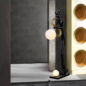 Lámpara de Pie con Figura de Hombre Tocando Saxofón, LED, Decoración para Hotel, Galería de Arte, Obra de Arte, Lámpara de Pie de Resina, Adornos para <span class=keywords><strong>Bar</strong></span> - Product Image 4