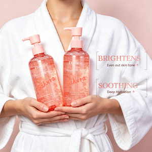 Gel de Ducha Iluminador con Niacinamida y Pétalos de Sakura para Distribuidores Globales, Fragancia Floral Fresca, Gel de Ducha para una Piel Radiante - Product Image 4