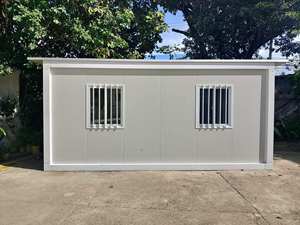 Garage modulaire préfabriqué compact à assemblage <span class=keywords><strong>rapide</strong></span>, maison-conteneur moderne portable, entrepôt avec porte à enroulement automatique - Product Image 4