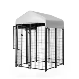 Chenil pour chien robuste extérieur grand chenil pour chien étanche en métal - Product Image 4