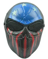 Korkunç maske açık askeri Wargame Paintball Airsoft Balaclava baş tam yüz maskesi cadılar bayramı Cosplay parti maskesi
