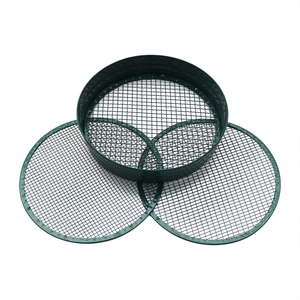 Tamis de jardin moderne en acier galvanisé, maille fine à trous carrés, 3-en-1, durable, <span class=keywords><strong>facile</strong></span> à installer, diamètre 37 cm, petit tamis de jardin pour intérieur - Product Image 5