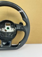 Volant en fibre de carbone pour Audi B9 R8 A1 A3 A4 A5 S4 RS5 S3 S4 S5 A6 A7 A8 Q3 Q5 Q7 Q8 TT R8 S6 RS6 RS7 S7 B8.5 B8