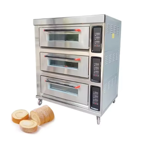 4 Deck Horno Panadera Forno Pizza a Gas Para Pan Pita Industrial Equipo de panadería y cocina - Product Image 1