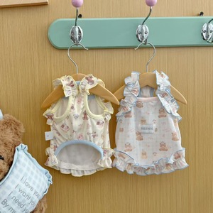 Summer thin and cool dog <b>clothes</b>, camisole with cream-colored rolled hem, cute vest for pet <b>cats</b>, Bichons, and Teddy bears. - Product Image 2