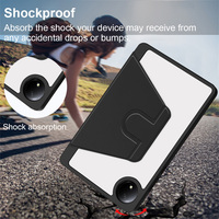 NOUVEAU Pour Xiaomi Redmi Pad SE 8.7 Clear Rotate Stand Cover With Pencil Holder PU Leather Flip Smart Tablet Case