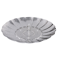 Offre Spéciale pliable rétractable plaque à vapeur panier à vapeur en acier inoxydable pliable panier à vapeur de légumes en acier inoxydable