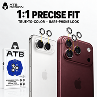 Protecteur d'objectif de caméra anti-explosion pour iPhone Duo HD, film d'objectif en métal anti-traces de doigts pour iPhone 18 Pro Max