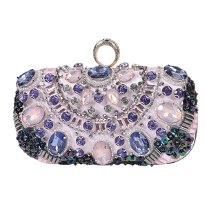 Diamond Sparkling Rhinestone Chain Strap <b>Clutch</b> Purse for Women Luxury Evening Party <b>Wedding</b> Handbag RTS Bulk Mixed Order - Product Image 2