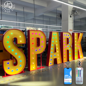 Letrero Luminoso Personalizado para Decoración de Bodas, Letras Gigantes RGB de 4 pies, Letrero Inteligente con Bombillas Bluetooth para <span class=keywords><strong>Alquiler</strong></span> - Product Image 1