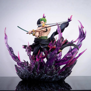 Figura Coleccionable de Anime de <span class=keywords><strong>Roronoa</strong></span> <span class=keywords><strong>Zoro</strong></span> con Estilo de Tres Espadas y Aura de Haki - Product Image 2