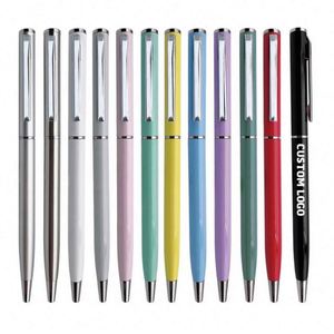 Factory Supply Hotel-Style Twist Metal Ballpoint Can Customized Logo 1.0Mm Writing Width for Promotion <b>Gift</b> <b>Pen</b> - Product Image 1