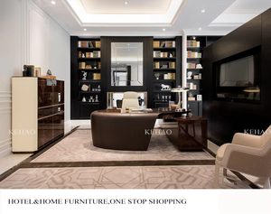 Fauteuil de bureau haut de gamme en acier inoxydable pour salle d'étude, revêtement en cuir microfibre, fauteuil de direction - Product Image 2