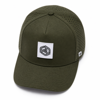 Patch brodé uni du fabricant, 5 panneaux, dos en maille, logo personnalisé de haute qualité, polyester et coton, respirant, imperméable